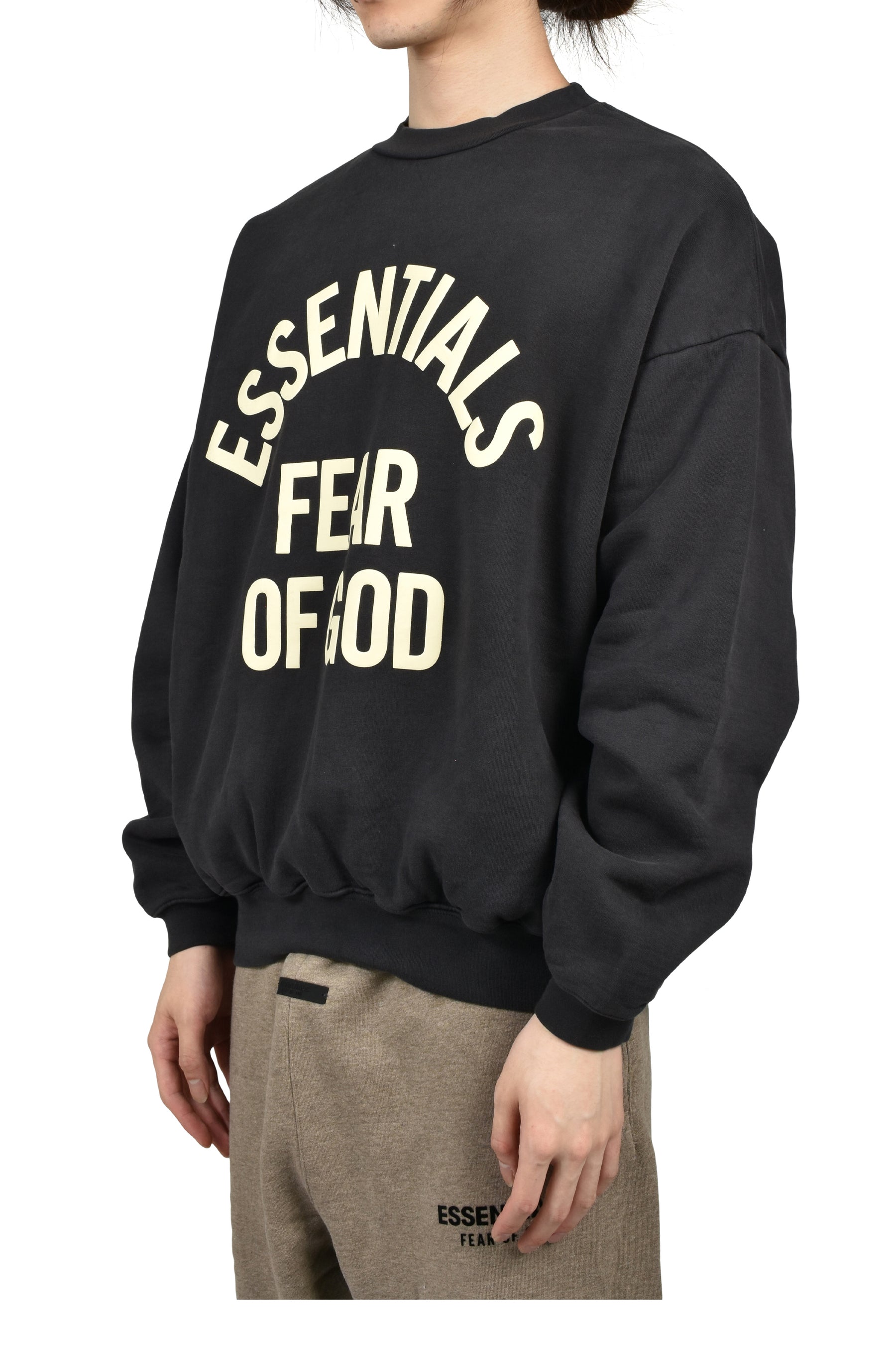 CAMPUS 90'S CREWNECK SWEATSHIRT / FADED BLK