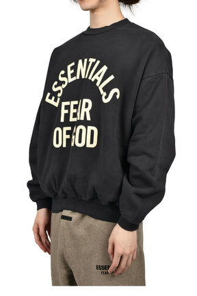 CAMPUS 90'S CREWNECK SWEATSHIRT / FADED BLK