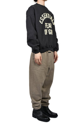 CAMPUS 90'S CREWNECK SWEATSHIRT / FADED BLK