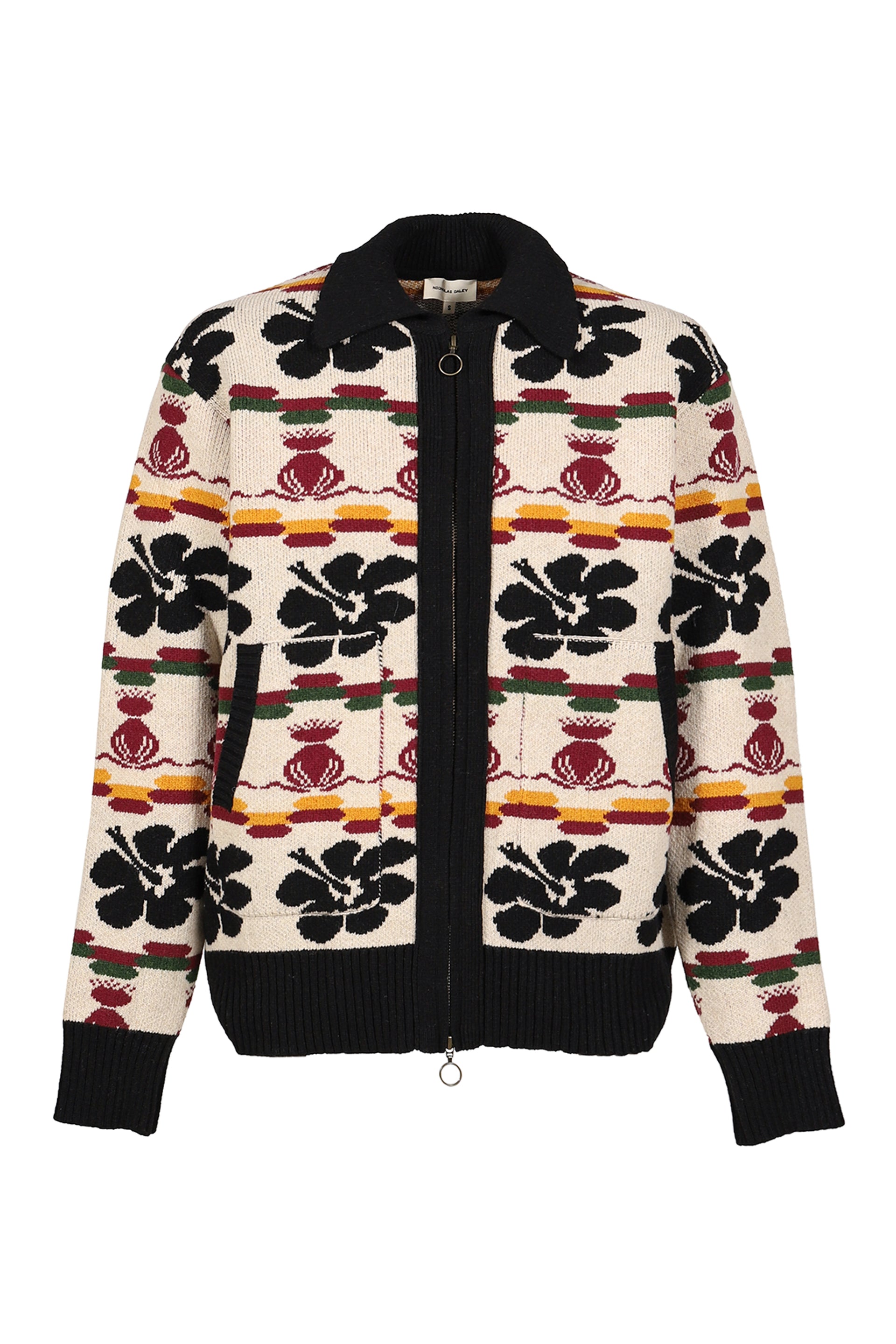 HIBISCUS CARDIGAN / RICE WHT