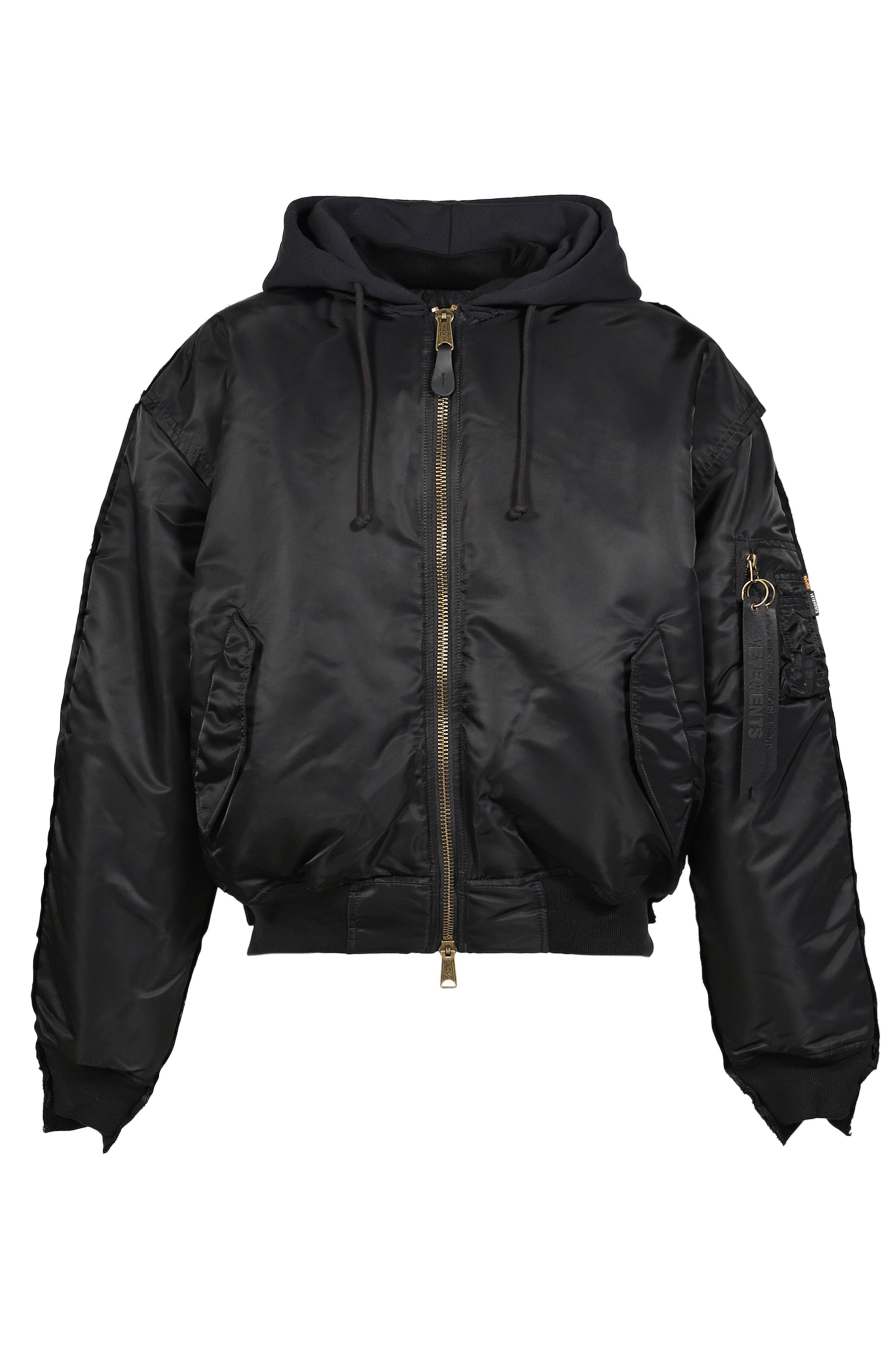 RECONSTRUCTED BOMBER JACKET / BLK