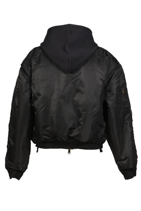 RECONSTRUCTED BOMBER JACKET / BLK