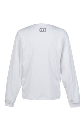CLASSIC LOGO L/S TEE / WHT