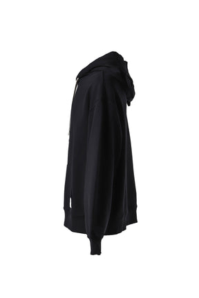 LABEL EARS HOODY / BLACK