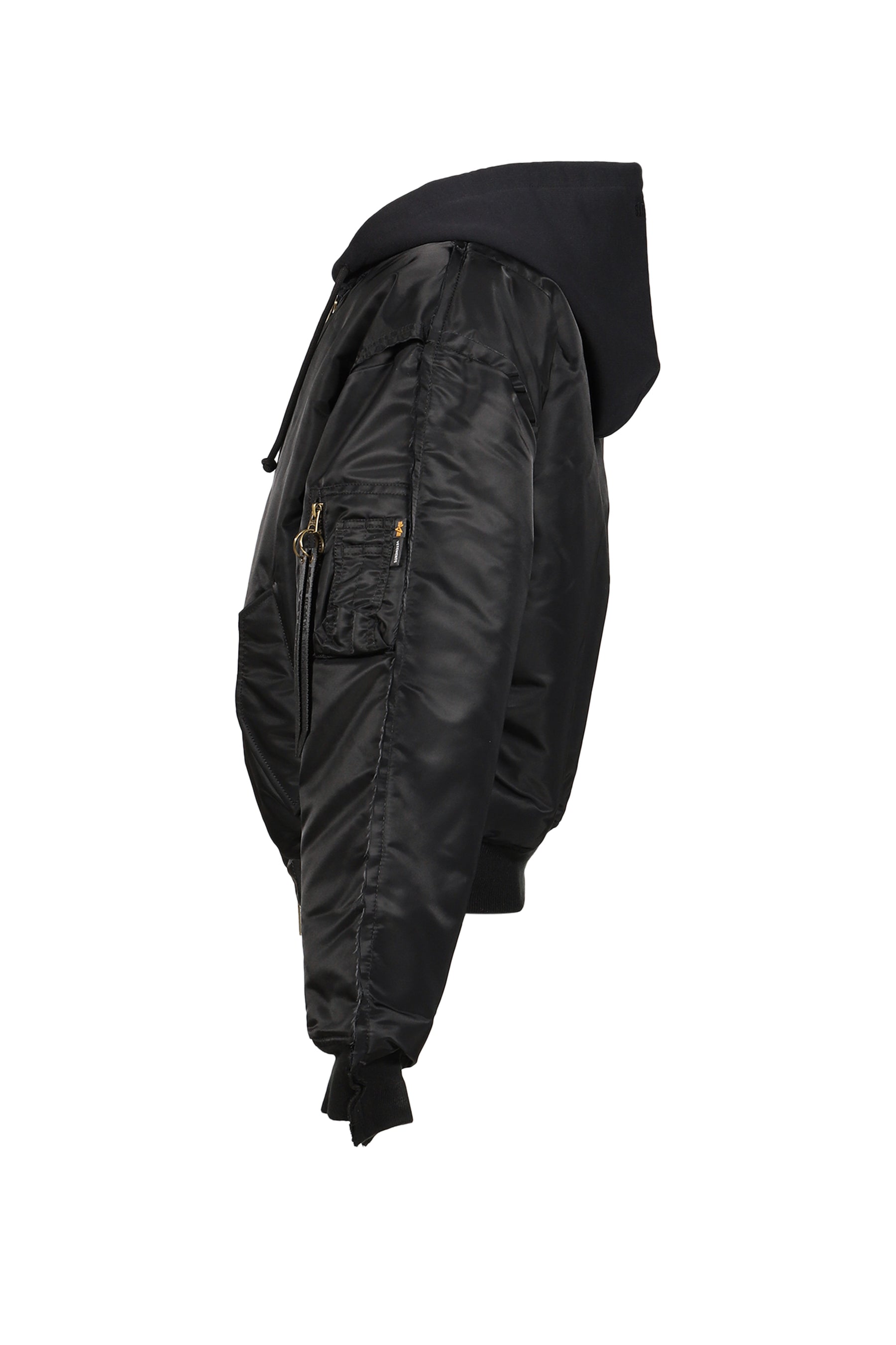 RECONSTRUCTED BOMBER JACKET / BLK