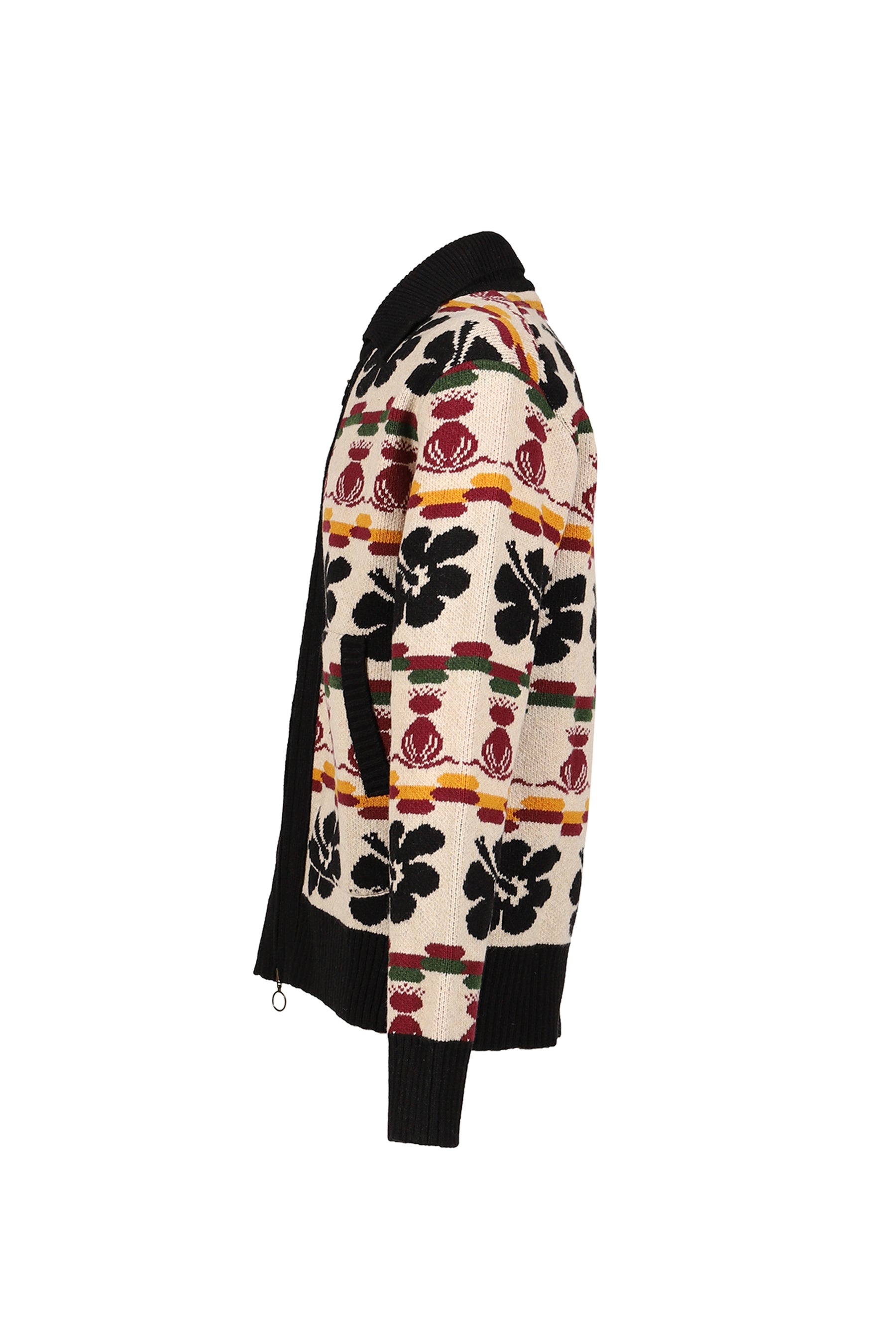 HIBISCUS CARDIGAN / RICE WHT