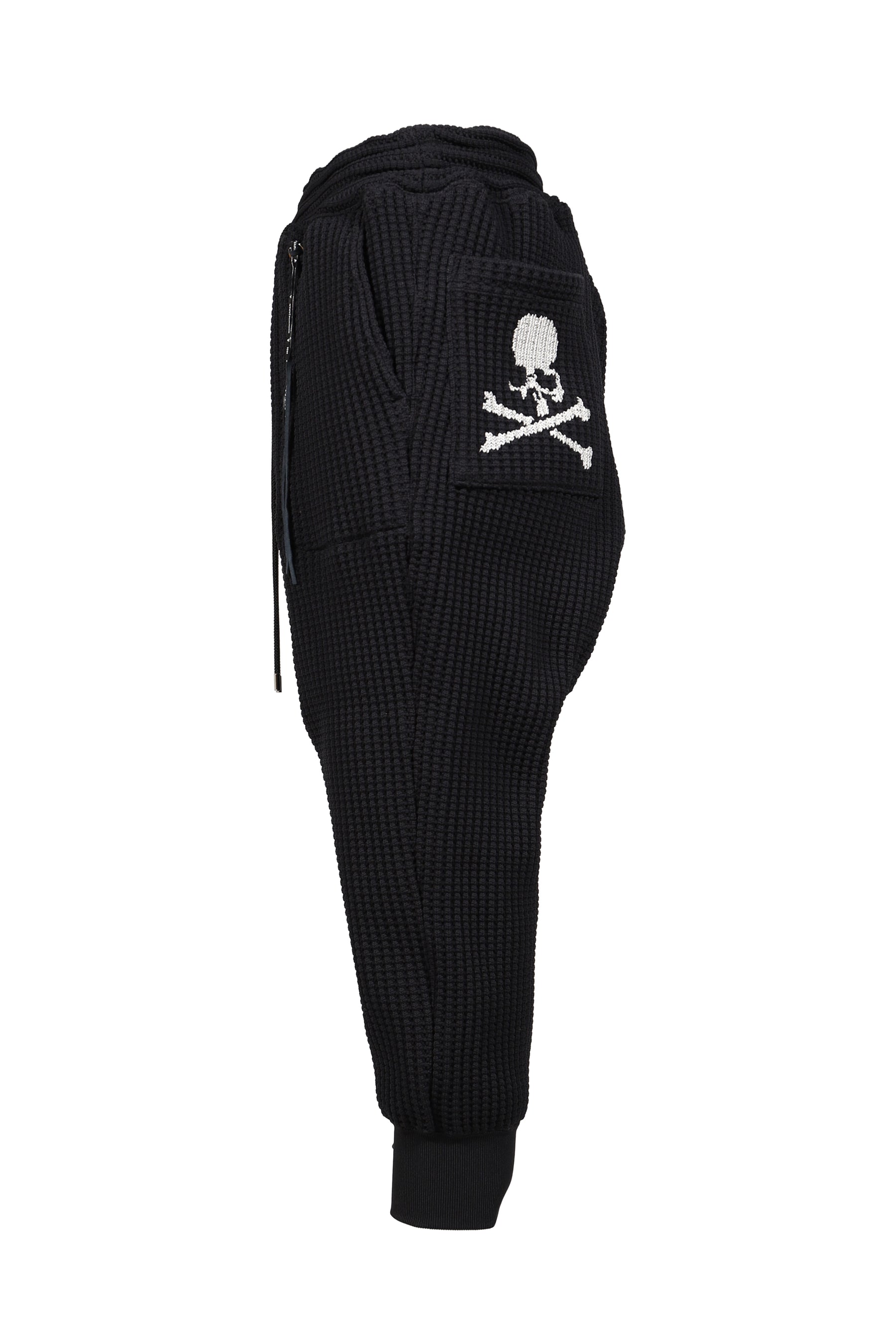 WAFFLE WIDE PANTS / BLK
