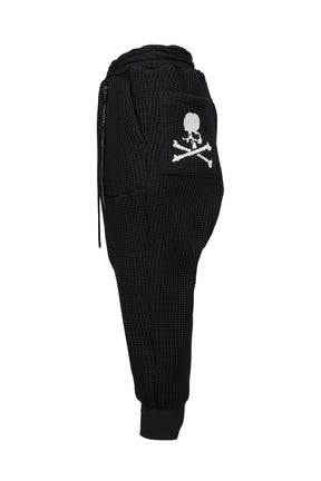 WAFFLE WIDE PANTS / BLK
