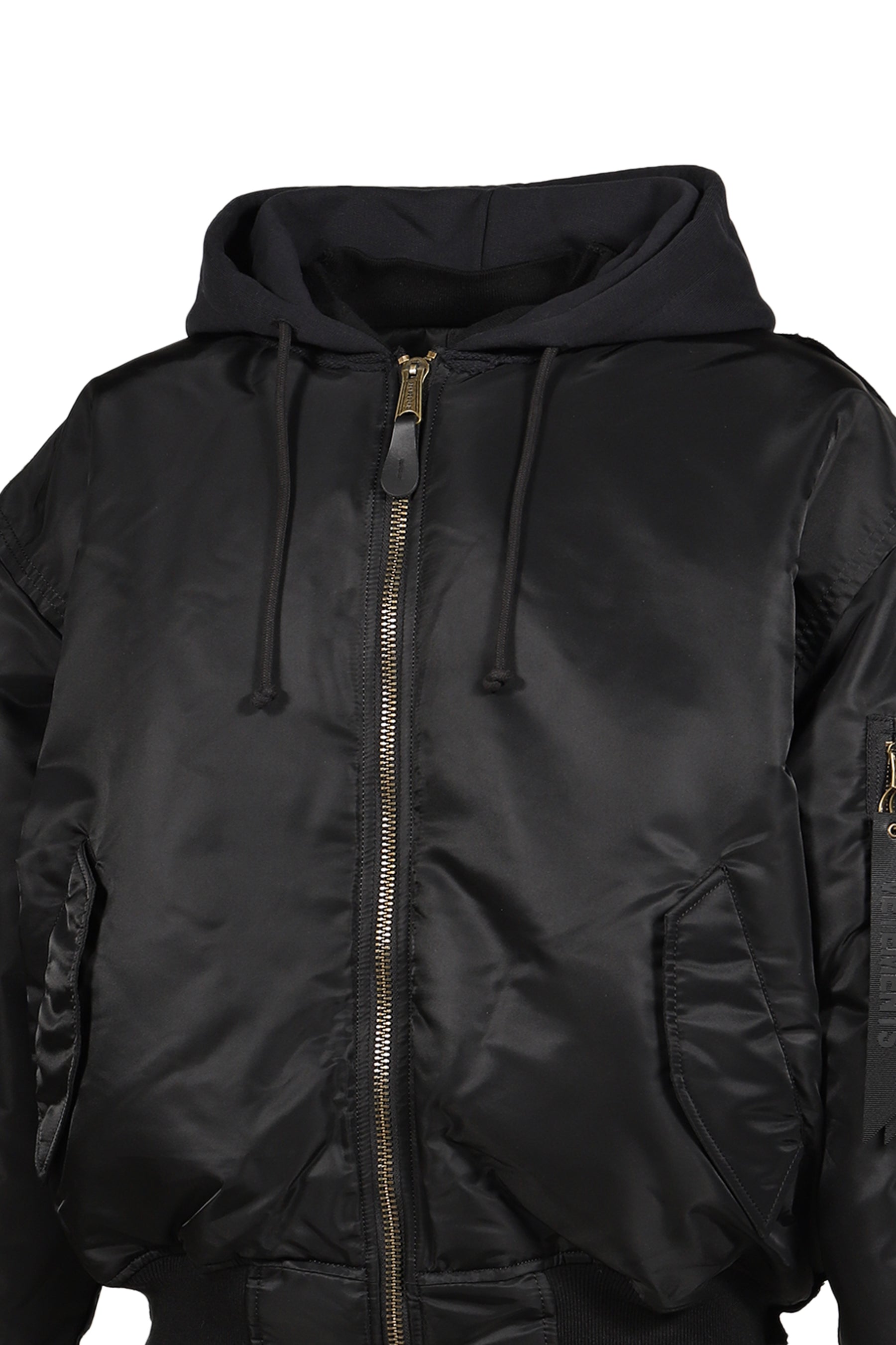 RECONSTRUCTED BOMBER JACKET / BLK