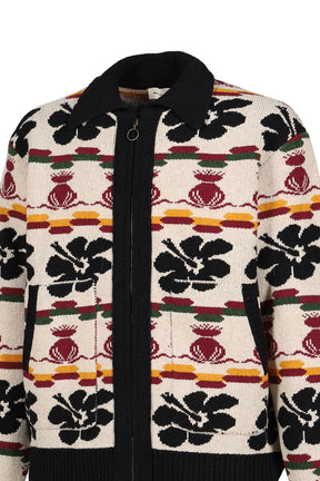 HIBISCUS CARDIGAN / RICE WHT