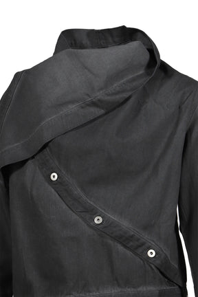 SPRIAL DENIM JACKET / DARK GRAY