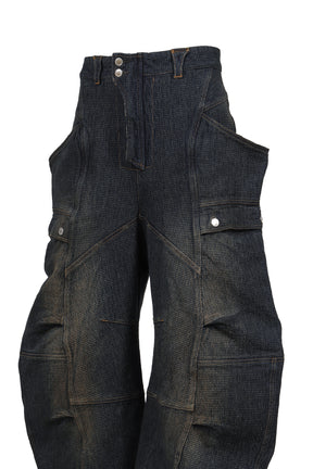 SASHIKO BANANA CUTTING PANTS .14 / IND