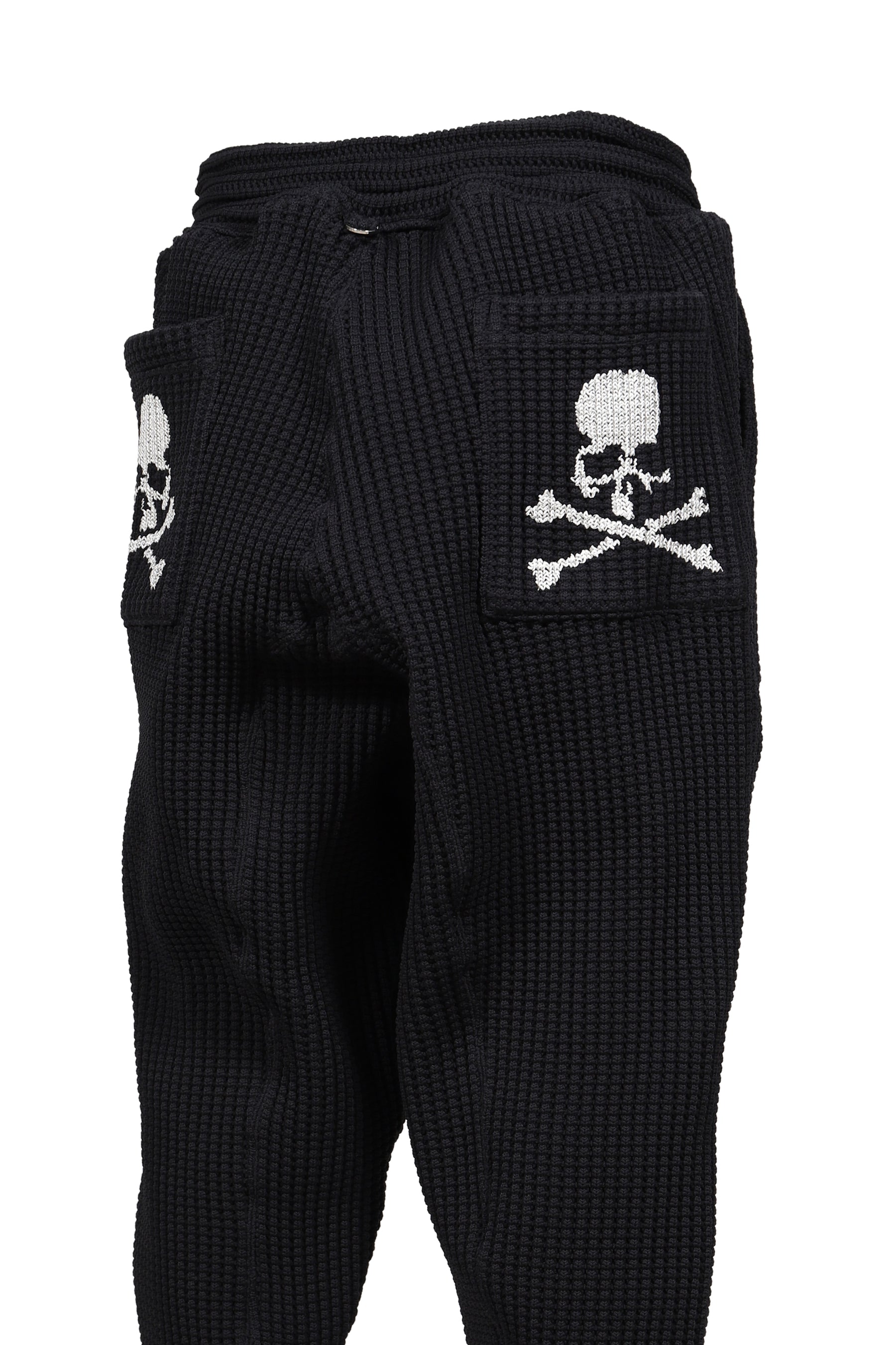 WAFFLE WIDE PANTS / BLK