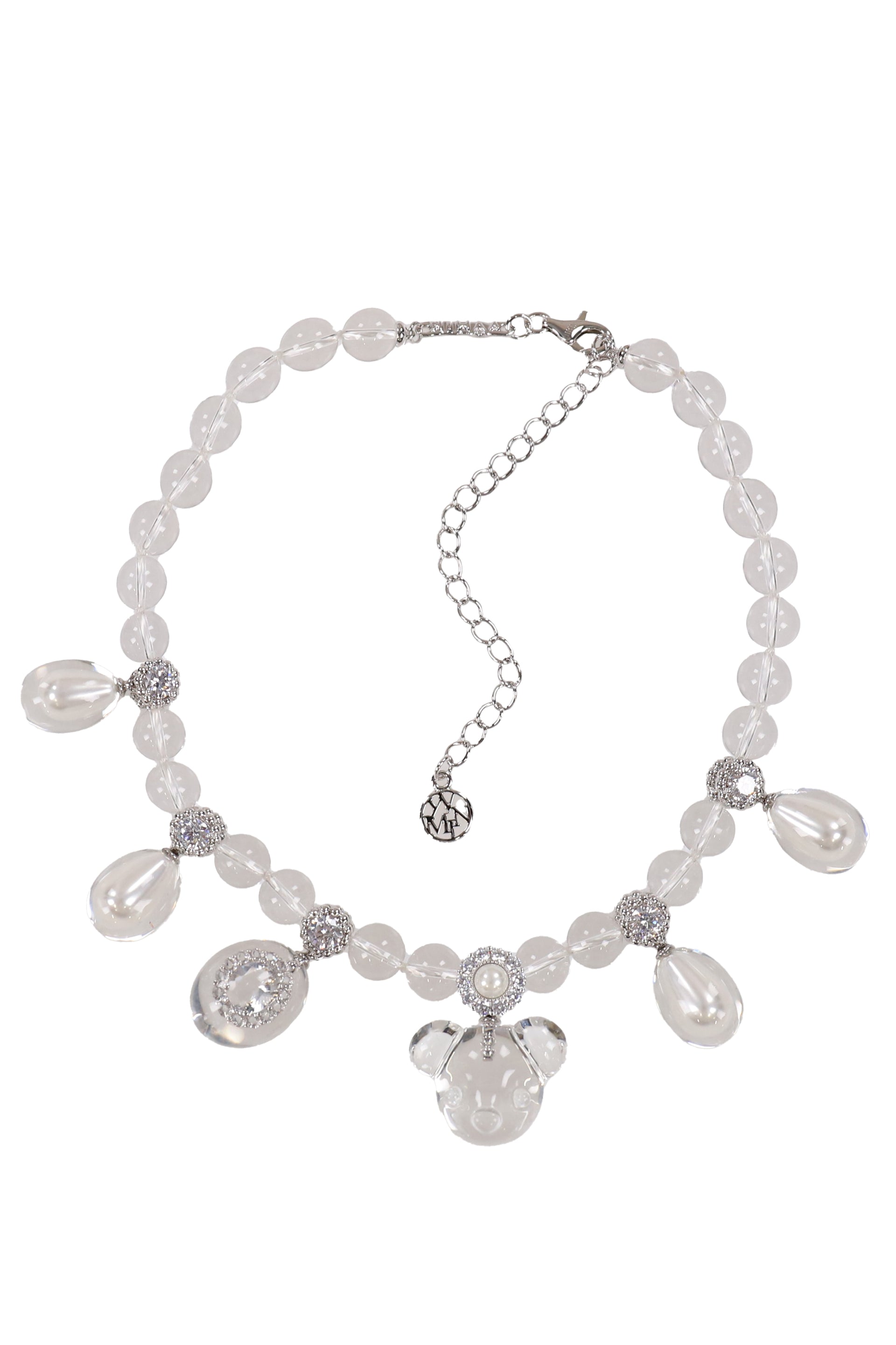 DECONSTRUCTED GRAPE BEAR SHORT NECKLACE / TSP