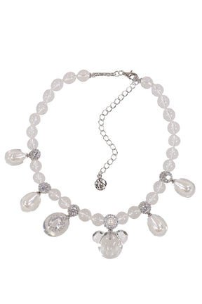 DECONSTRUCTED GRAPE BEAR SHORT NECKLACE / TSP