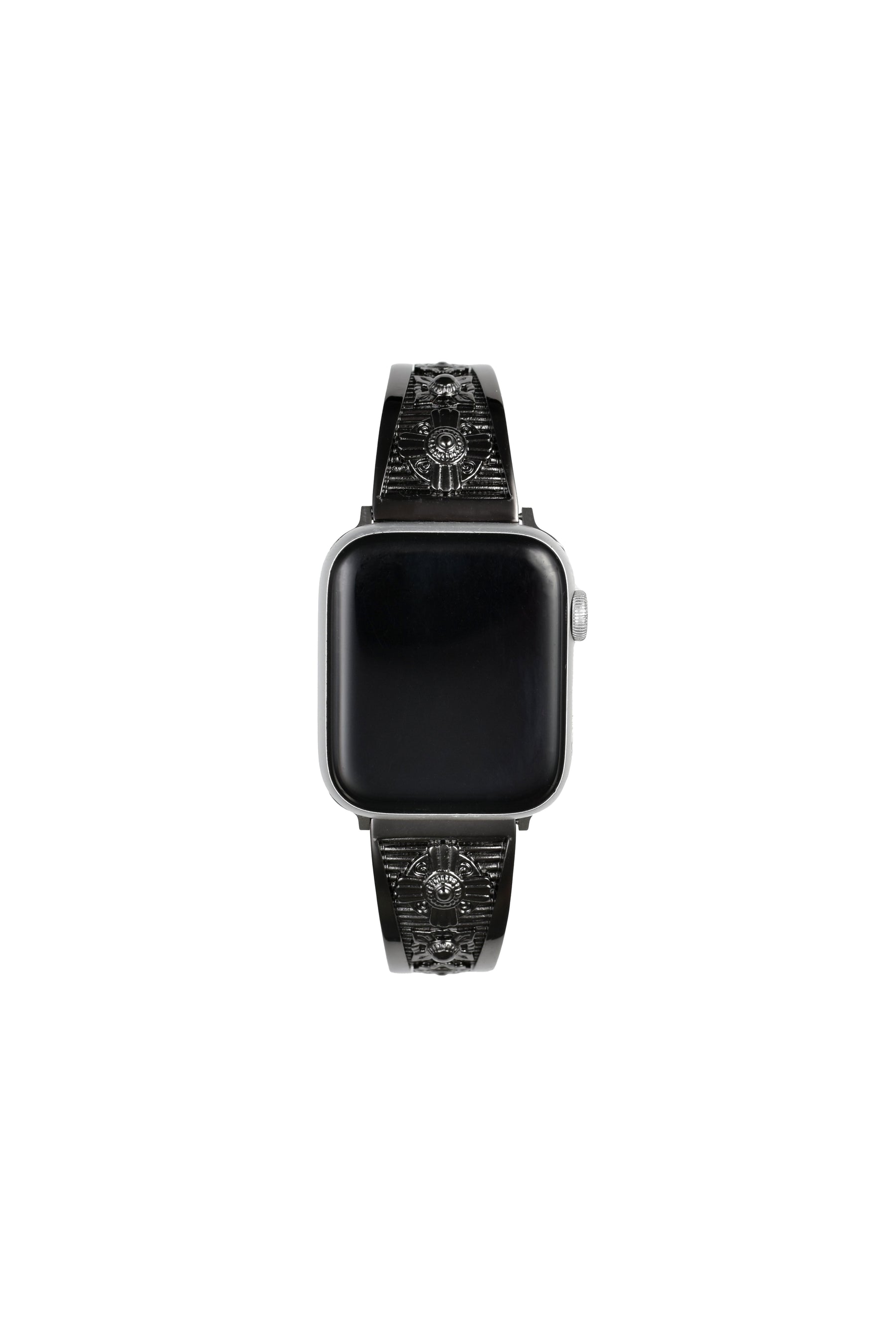 METAL WATCH BELT / BLK