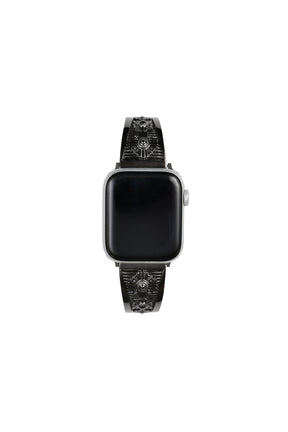 METAL WATCH BELT / BLK