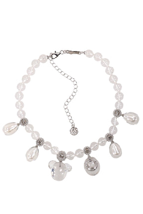 DECONSTRUCTED GRAPE BEAR SHORT NECKLACE / TSP