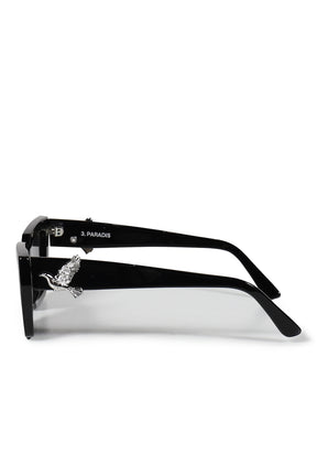LE PETIT CARRÉ SUNGLASSES / BLK BLK