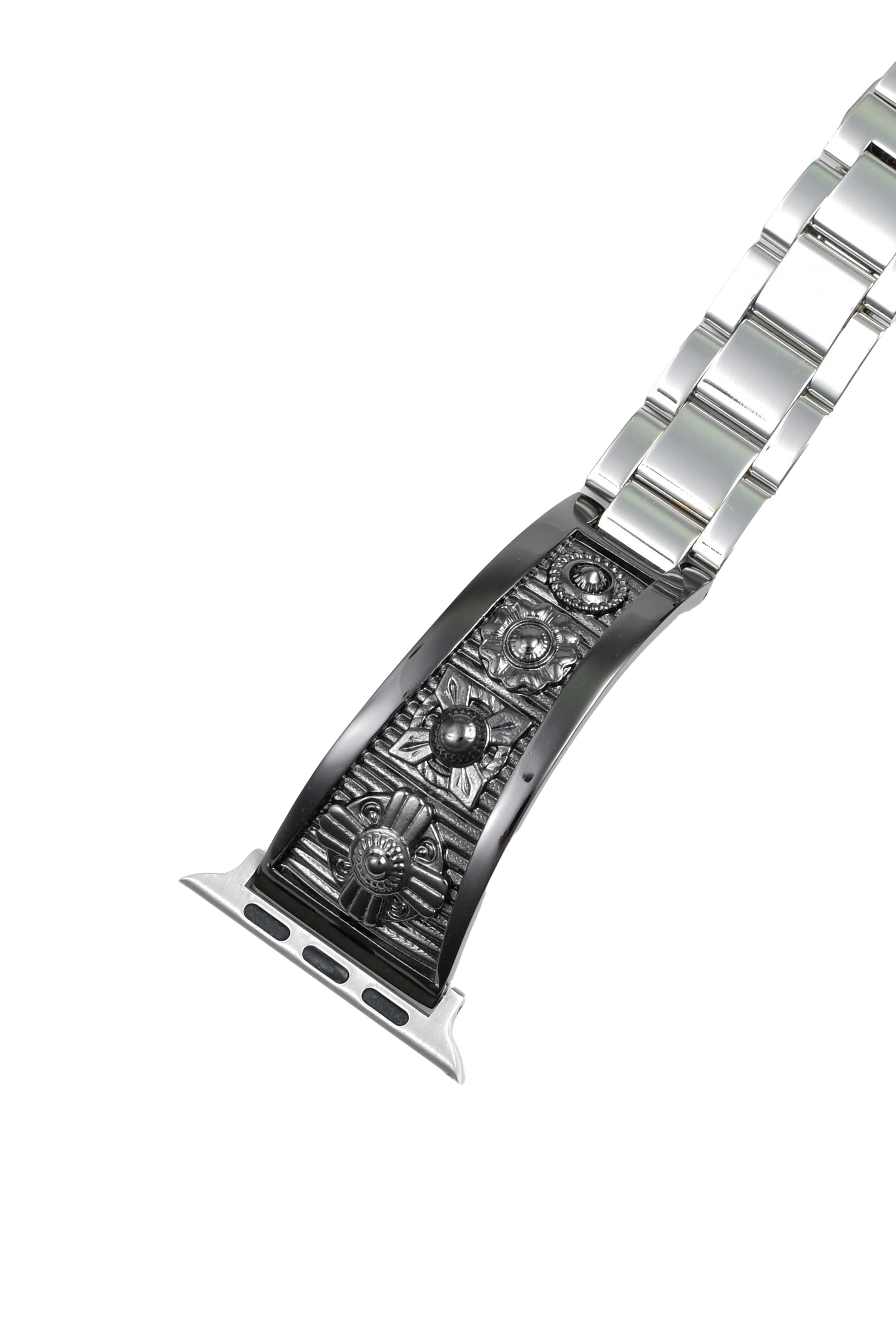 METAL WATCH BELT / BLK