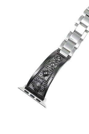 METAL WATCH BELT / BLK