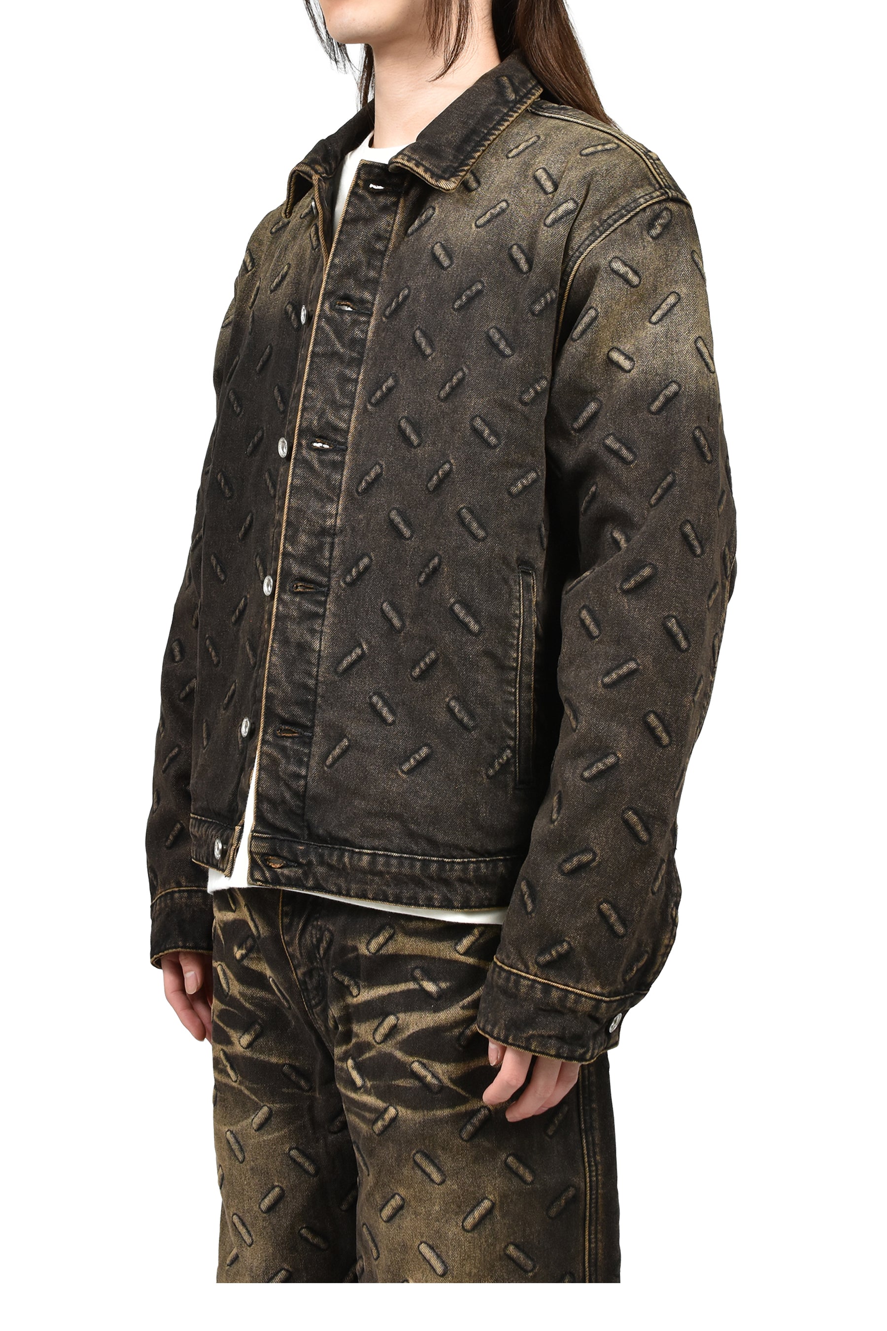 THREAD PLATE JACKET / COAL, TAN