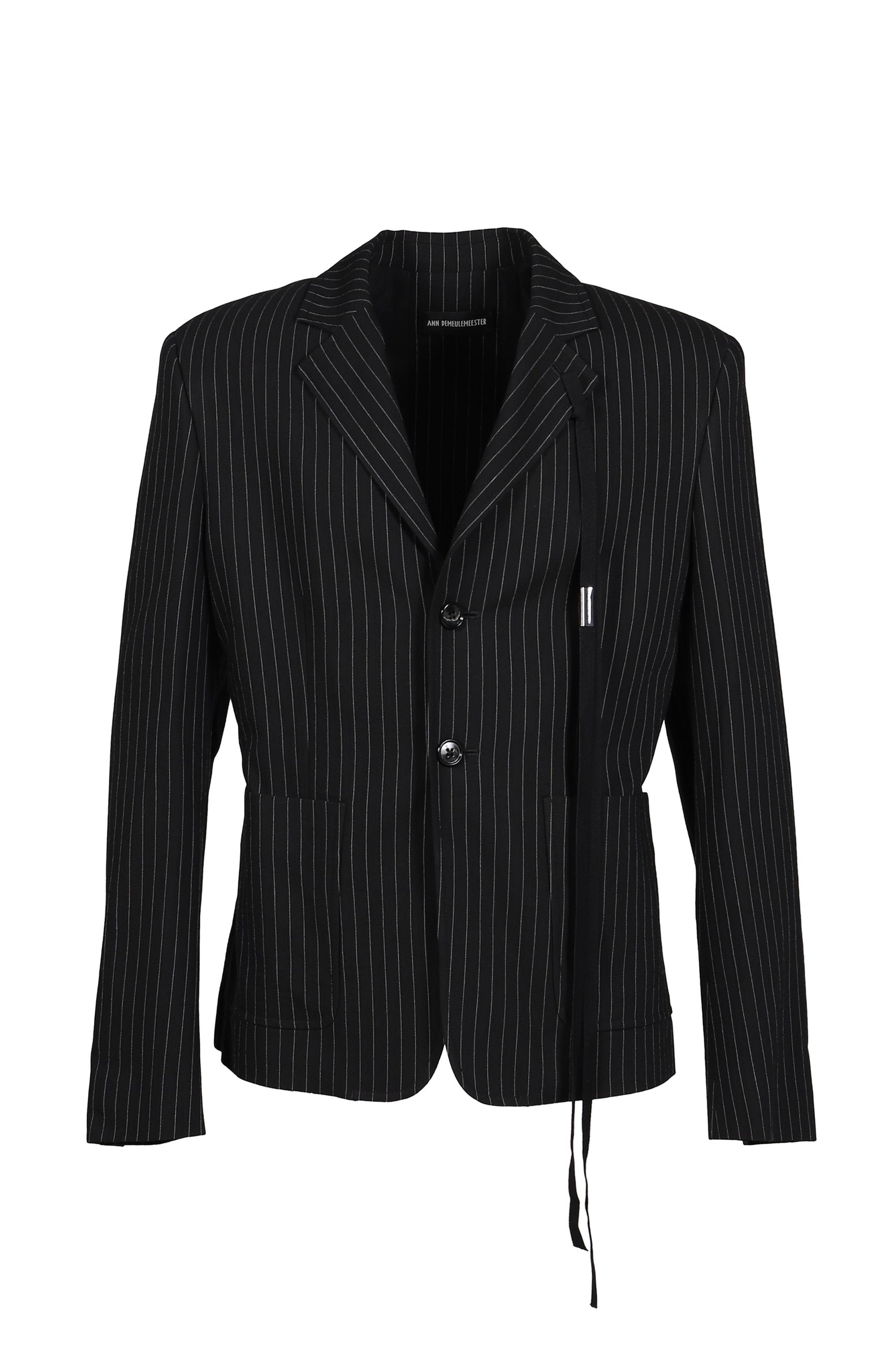 RAMI SLIM FIT DECONSTRUCTED JACKET / BLK GRY