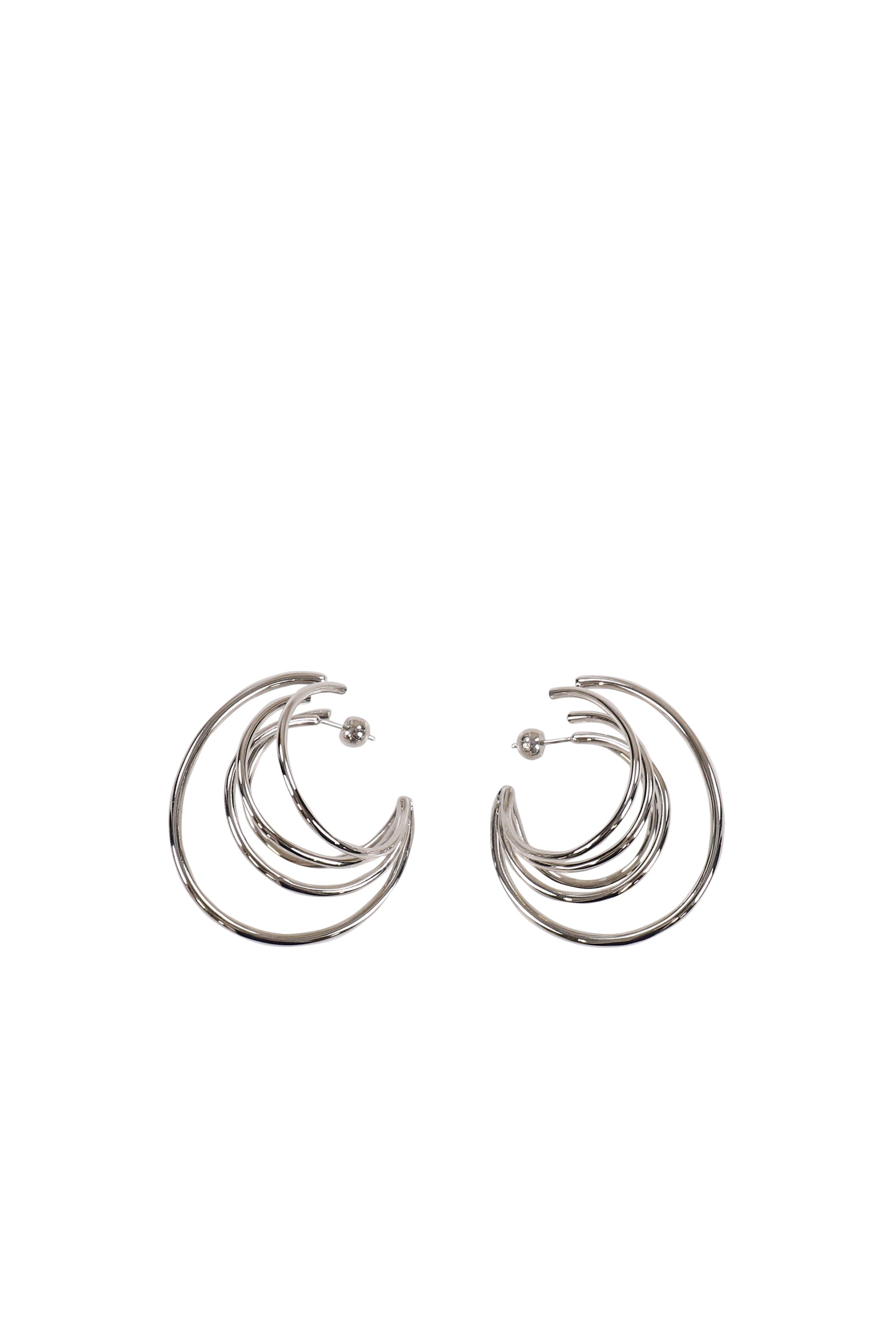 ORBIT EARRINGS LARGE / SIL