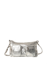 OUTPOCKET HOBO / METALLIC SILVER FOILED PLAIN