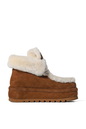 BAMBI TAN SUEDE / SHEARLING