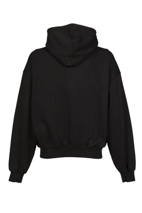 FADE WASH ZIP HOODIE / BLK