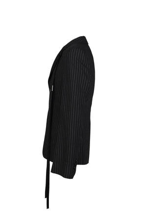 RAMI SLIM FIT DECONSTRUCTED JACKET / BLK GRY