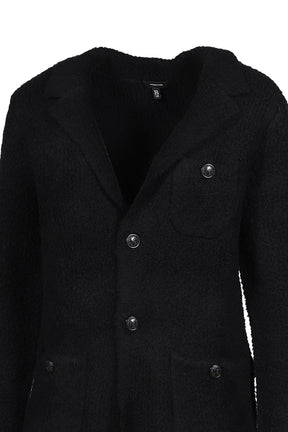 SHRUNKEN SWEATER BLAZER / BLK BOUCLE