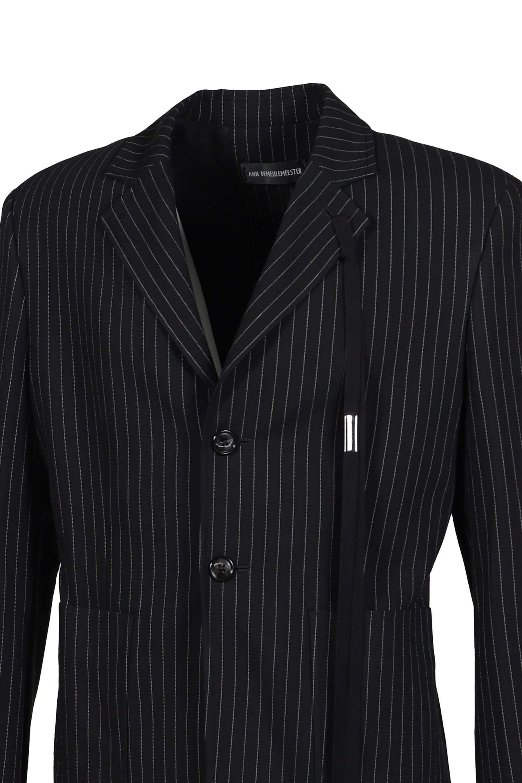 RAMI SLIM FIT DECONSTRUCTED JACKET / BLK GRY