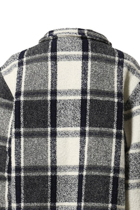 Faith Connexion SHEARLING CHECKS JACKET UNISEX / NVY