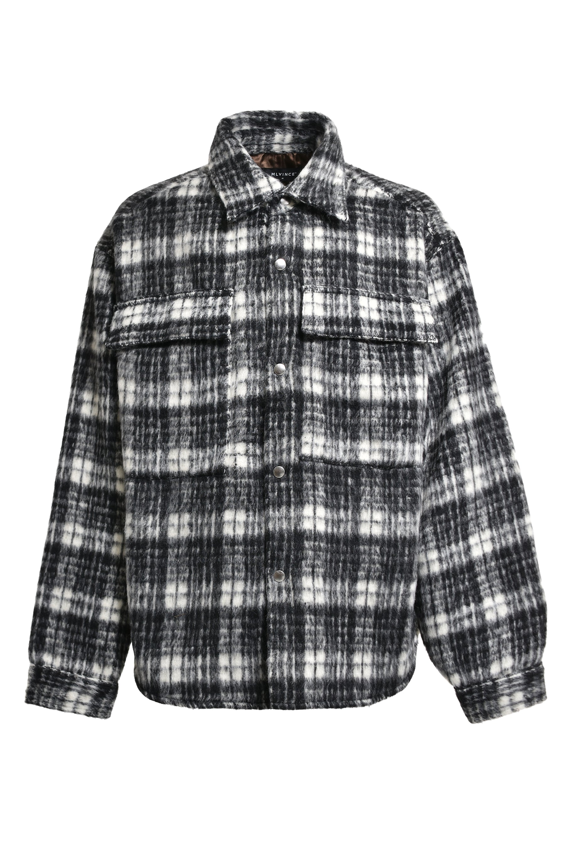 MLVINCE メルヴィンス FW23 OVERSIZED CHECK JACKET / BLK -NUBIAN