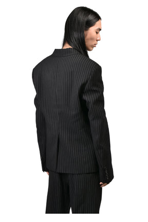 RAMI SLIM FIT DECONSTRUCTED JACKET / BLK GRY