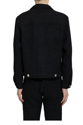 SPREAD COLLAR JACKET / BLACK