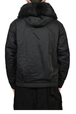 COYOTE FUR FLIGHT JACKET / BLK