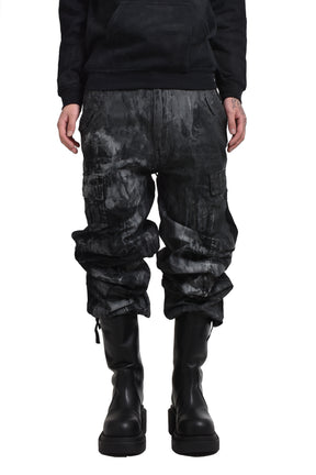 OILSKIN CARGO PANTS / BLK