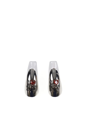 I <3 NY NAIL EARRINGS / SIL