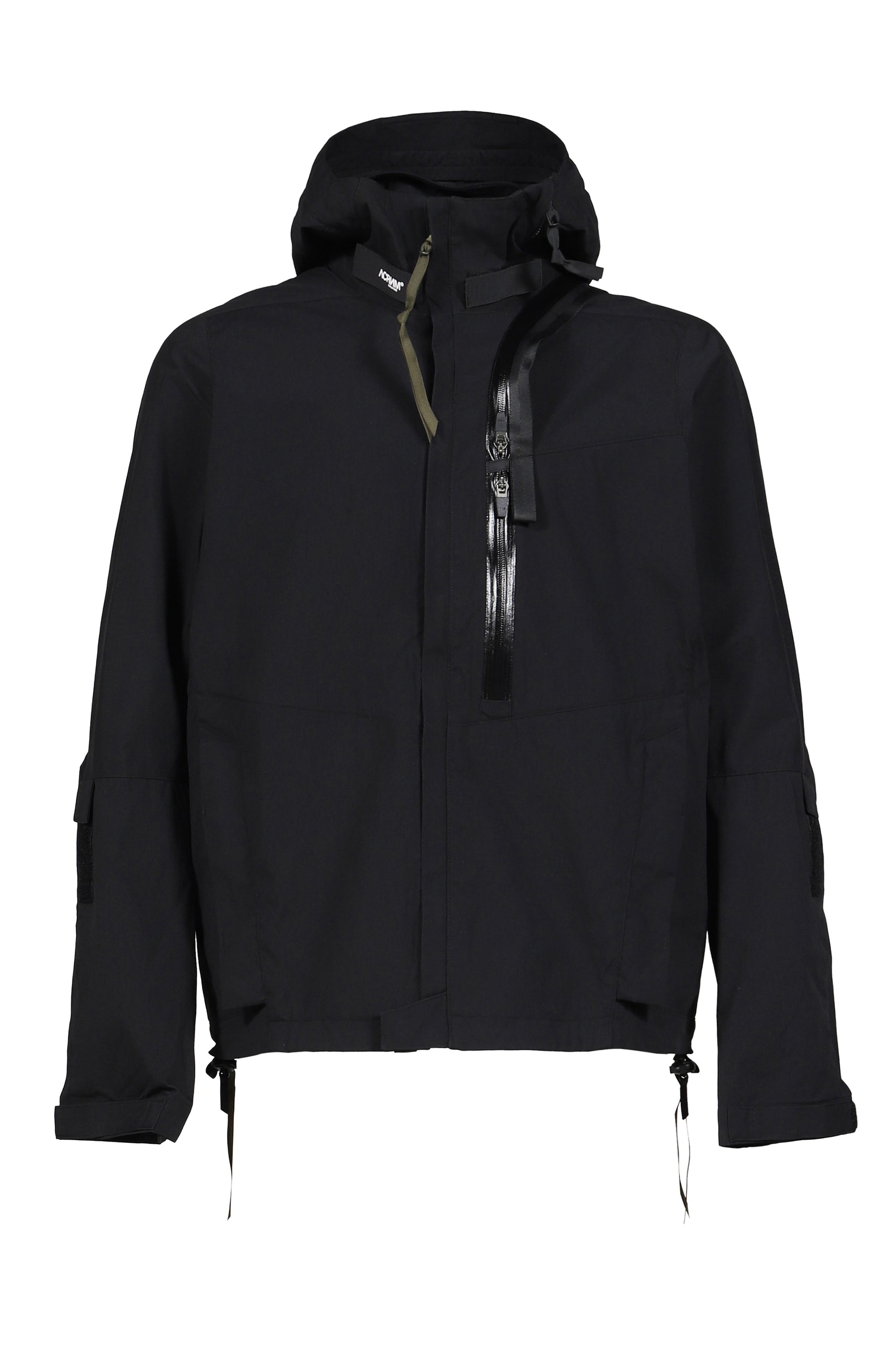 ACRONYM アクロニウム SS26 HOODED JACKET WITH PANIC-ZIP / BLK
