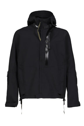 ACRONYM アクロニウム SS26 HOODED JACKET WITH PANIC-ZIP / BLK