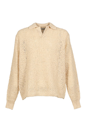 CROCHET COLLAR KNIT / NATURAL