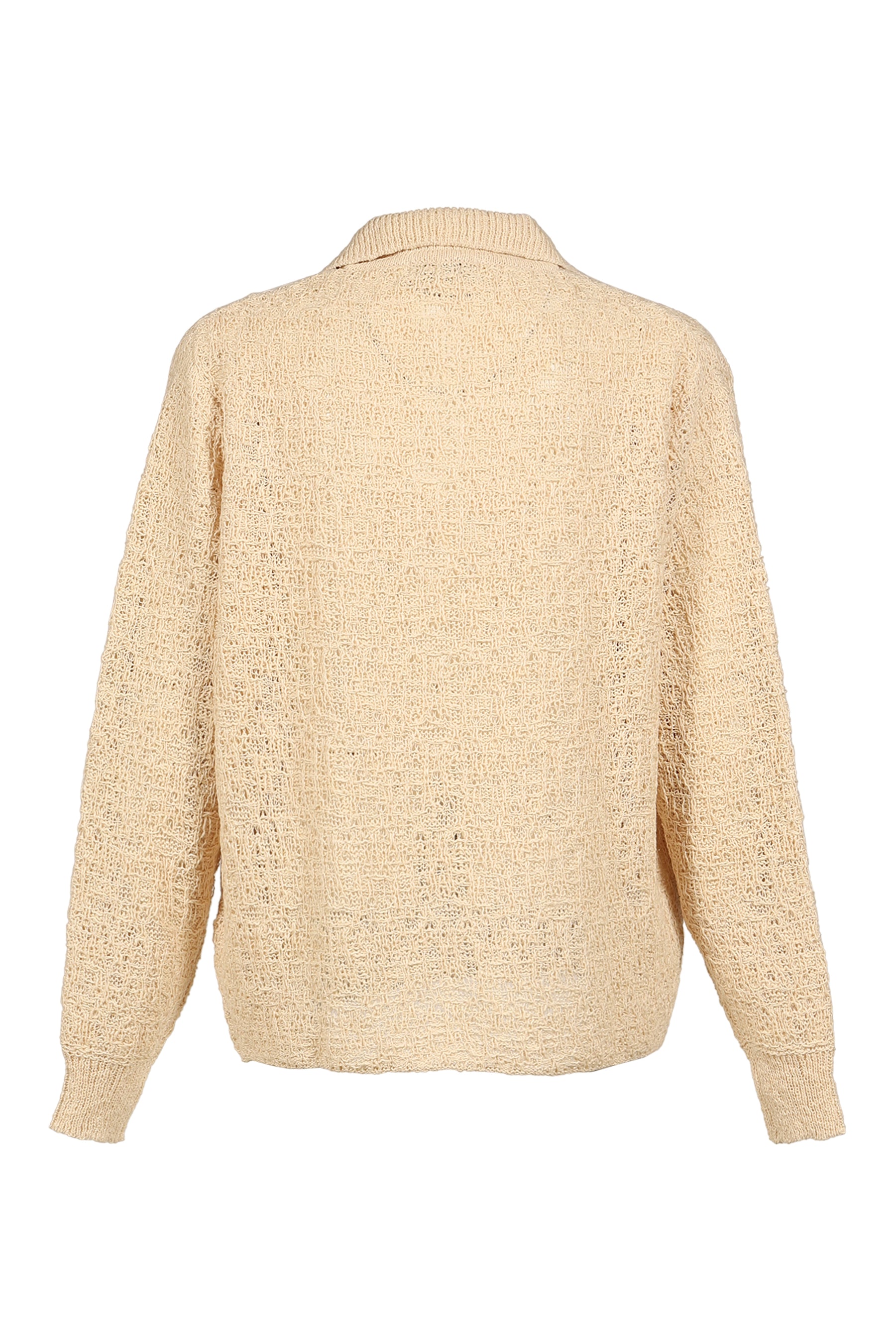 CROCHET COLLAR KNIT / NATURAL