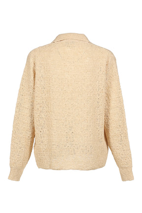 CROCHET COLLAR KNIT / NATURAL