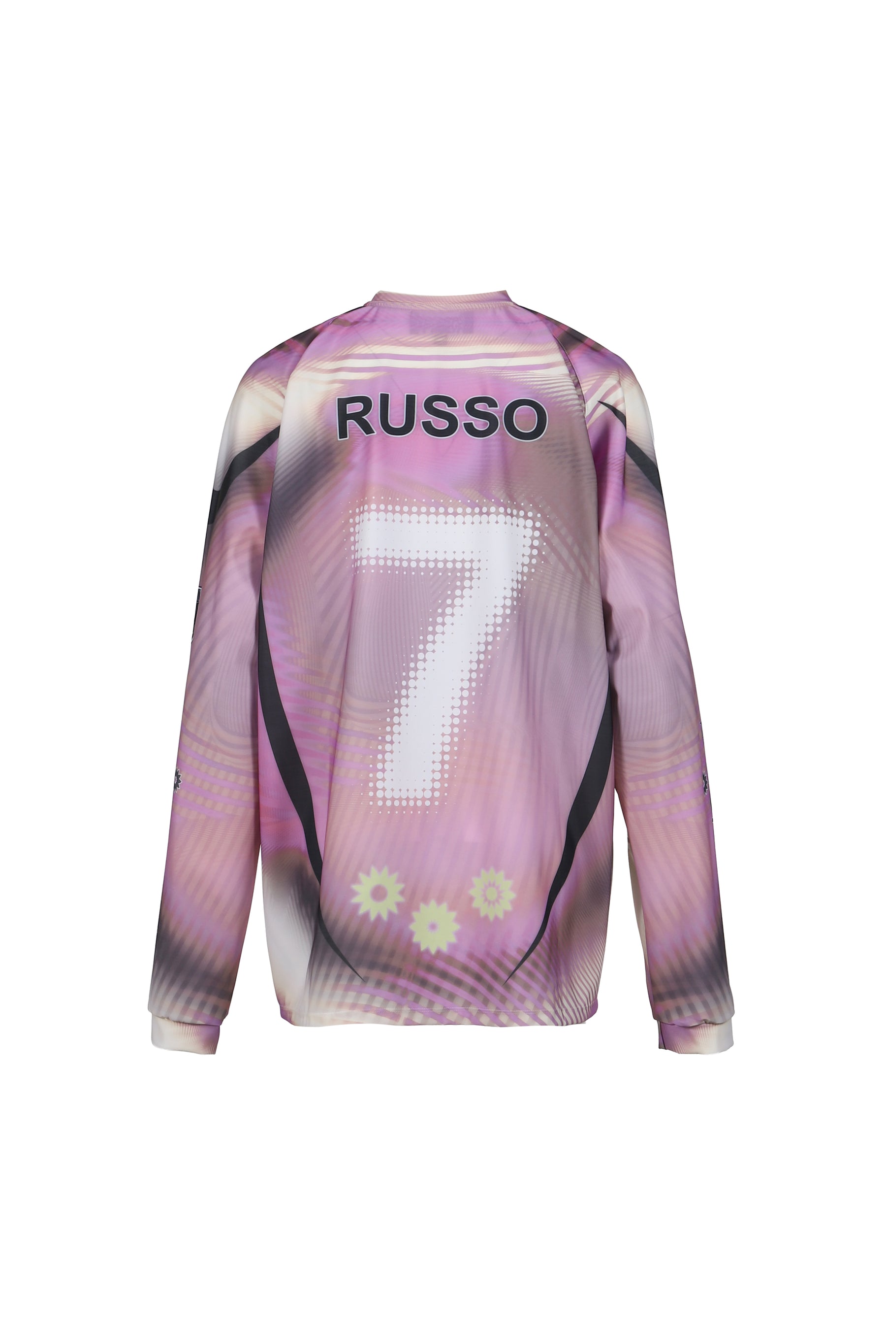 PRINTED LONG SLEEVE SPORTS TOP / PINK