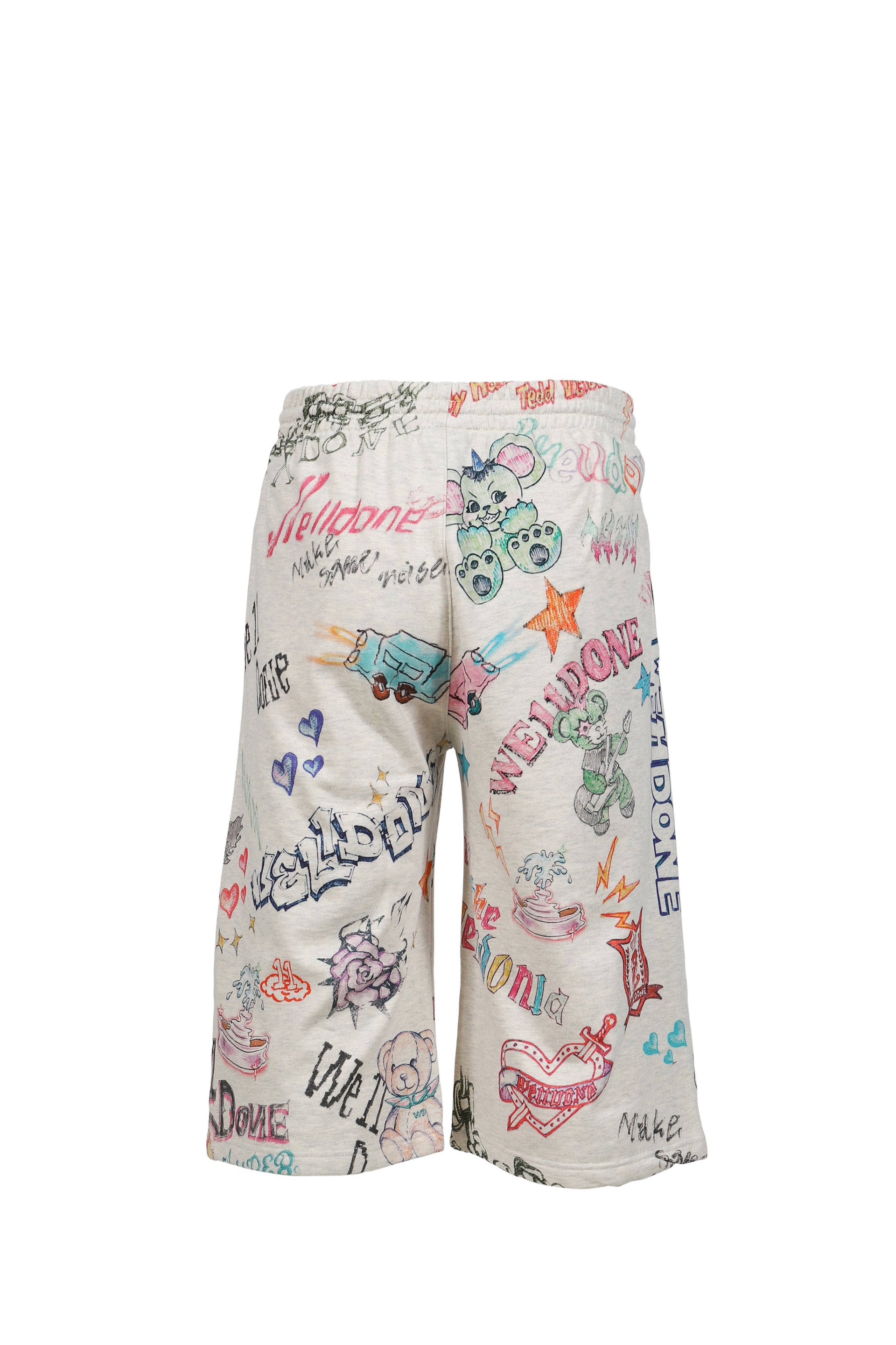 DOODLE PRINTED SHORTS / M/GREY
