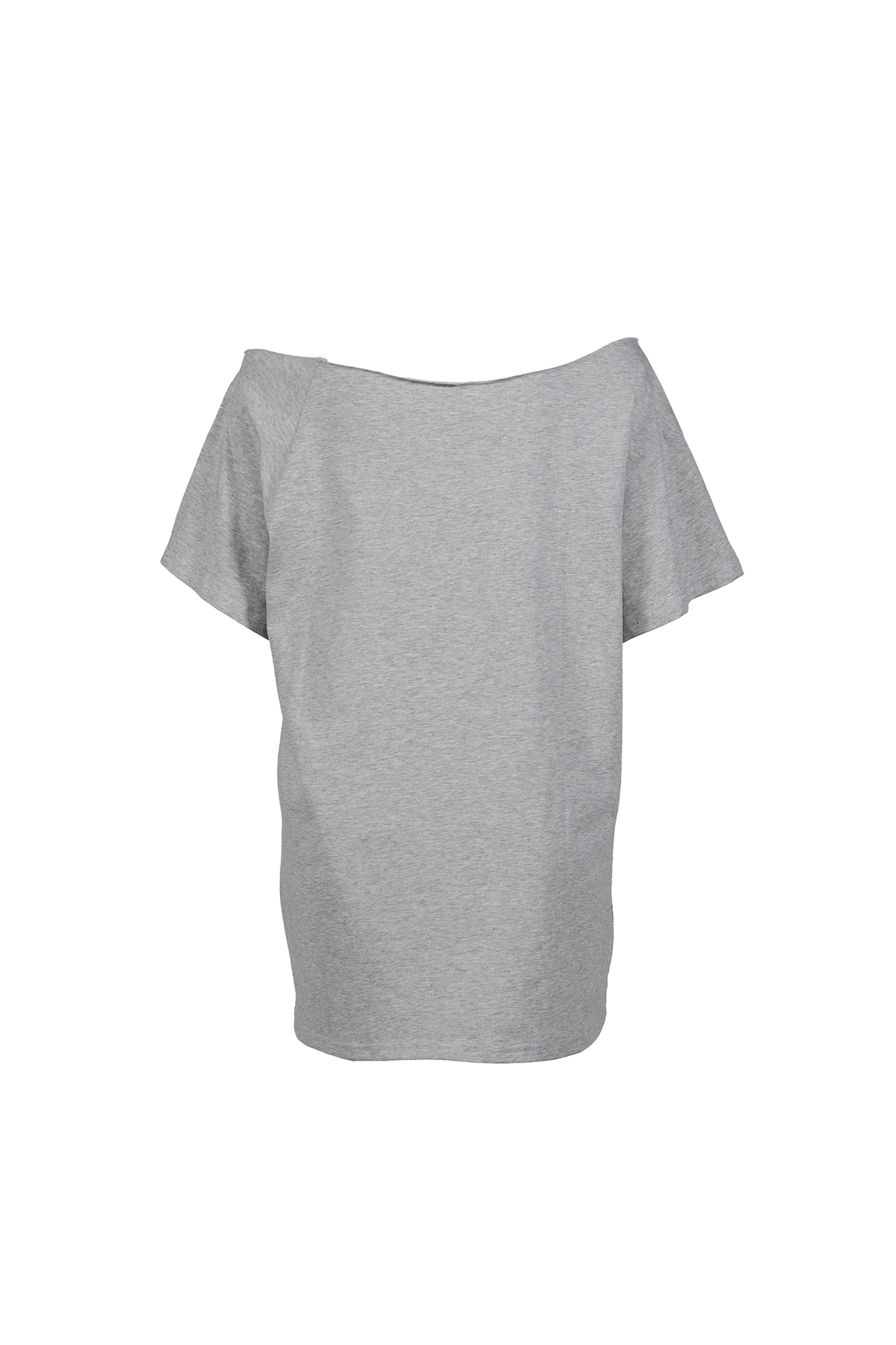 DUBS TEE IN GREY & NEON YELLOW / GRY