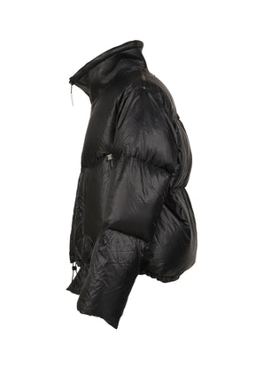 "REACTIVE"DOWN HIGH NECK BOMBERS / NOIR